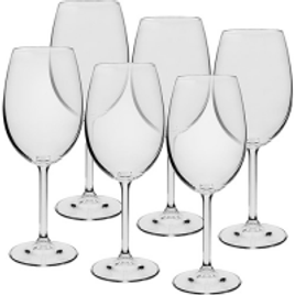 Imagem da oferta Jogo de Taças Vinho Tinto Cristal Bohemia - 6 Unidades