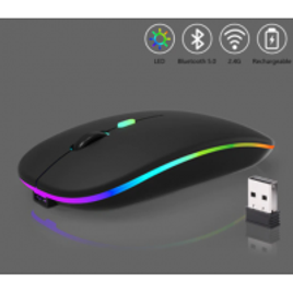 Imagem da oferta Mouse Gamer RGB Bluetooth
