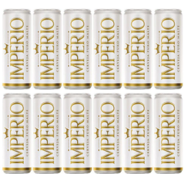 Cerveja Império Pilsen Lata 350ml Pack - 12 Unidades
