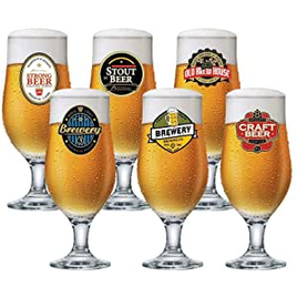 Imagem da oferta Jogo de Taças para Cerveja Rótulo Royal Beer 330ml 6 Pcs