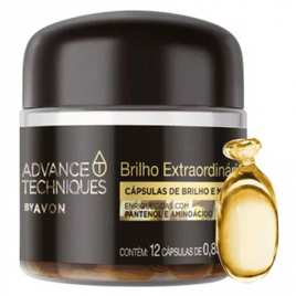 Cápsulas de Brilho e Maciez Avon Brilho Extraordinário Advance Techniques - 12 Cápsulas de 0,85ml Cada