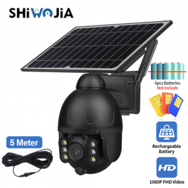 Câmera de Segurança com Carregamento Solar 4G SIM Gsm  - Shiwojia