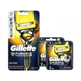 Imagem da oferta Kit Aparelho de Barbear Gillette Fusion - Proshield 2 Peças + 2 Lâminas de Barbear