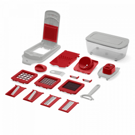 Imagem da oferta Kit Cortador de Alimentos 21 Pcs - Descascador Ralador Corte Quadrado e Espiral UP Home - Ud005