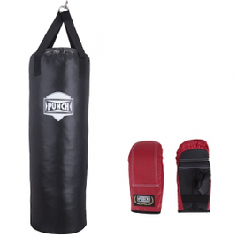 Imagem da oferta Kit de Boxe Punch com Saco de Pancada 90 CM + Luvas de Bate-Saco