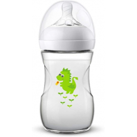 Mamadeira Pétala Decorada Dragão Philips Avent - Transparente - 260ml
