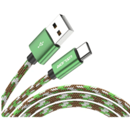 Imagem da oferta Cabo USB Trançado de Nylon Tipo C - 0.3m