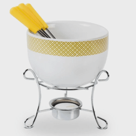 Imagem da oferta Aparelho de Fondue de Chocolate em Cerâmica 7 Peças Amarelo - Brinox 1256/114