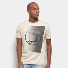 Imagem da oferta Camiseta Suburban Estampa Geométrica Masculina - Areia