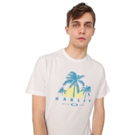 Imagem da oferta Camiseta Oakley Easy Breeze Tropical Branca