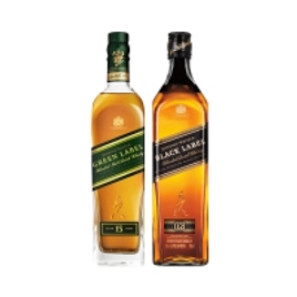 Imagem da oferta Whisky Johnnie Walker Green Label 750ml + Whisky Black Label 750ml
