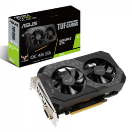 Placa de Vídeo Asus TUF Gaming GeForce GTX 1650 OC Dual 4GB GDDR6 128Bit TUF-GTX1650-O4GD6-P-GAMING 90YV0EZ2-M0NA00
