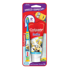 Imagem da oferta Kit Colgate Smiles Minions Escova Dental + Creme Dental 100ml