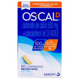 Imagem da oferta Suplemento Vitamínico Cálcio com Vitamina D Os-Cal D 500mg + 400 UI 60 Comprimidos