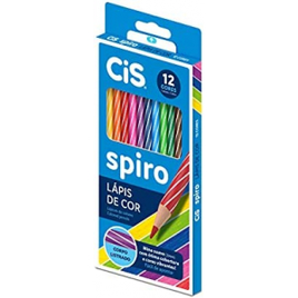 Imagem da oferta 12 unidades de Lápis de Cor Multicolorido - Cis Spiro