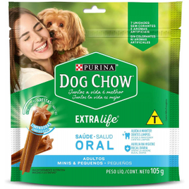 Imagem da oferta 10 Unidades de Petisco Neslé Dog Chow Saúde Oral para Cães Adultos Pequenos - 105g