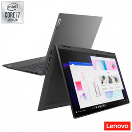 Notebook Lenovo 2 em 1 Intel Core™ i7 1065G7 8GB 256GB SSD Tela de 14" Grafite Ideapad Flex 5i - 81WS0004BR