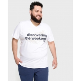 Imagem da oferta Camiseta Plus Size Discovering - XG