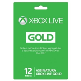 Xbox Live Gold - 12 Meses