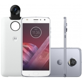 Smartphone Motorola Moto Z2 Play 360 Câmera Edition 64GB Dual Chip Tela 5,5" - Azul Topázio