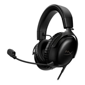 Headset HyperX Cloud III: 53 mm, Som DTS 7.1, Microfone Removível, , Multi Plataformas, Preto ou PretoVermelhor