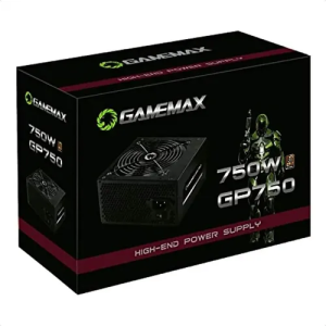 Fonte De Alimentacao 750w Gp750 80 Plus Bronze Gamemax Cor Preto