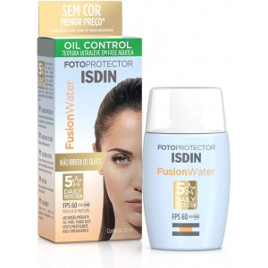 ISDIN Protetor Solar Facial Fusion Water 5 Stars Fps 60 Sem Cor - 30Ml