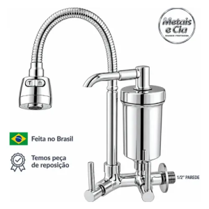 Torneira com Filtro e com Purificador de Água