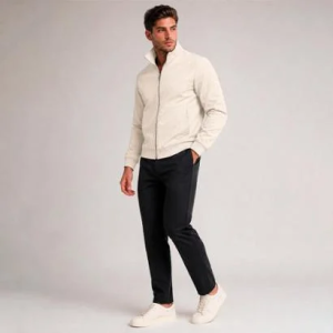 Jaqueta Casual Masculina Blusa Bomber Lifestyle Lisa Preta Estilosa Off White Azul Verde Militar