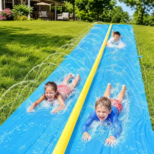Escorregador Inflavel Toboagua Splash Pad Sprinkler Piscina Azul