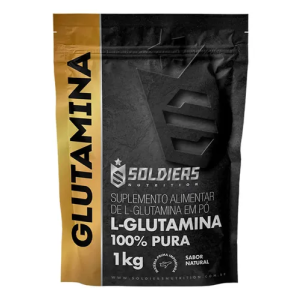 Glutamina 1kg suplemento em pó - Soldiers Nutrition