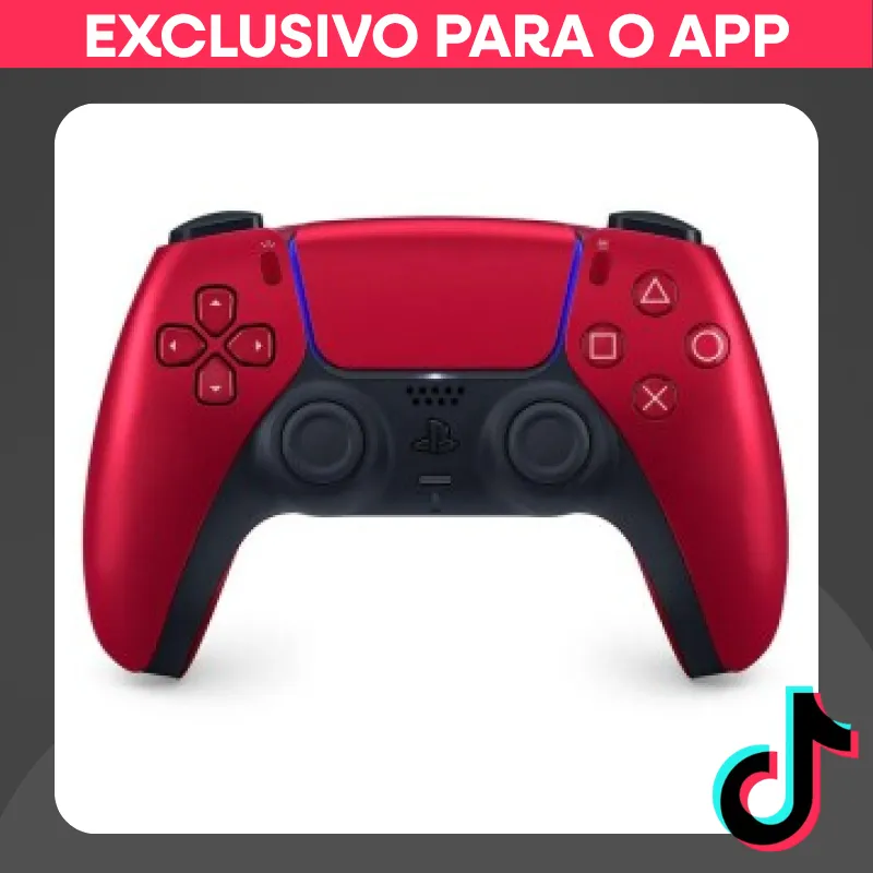 CONTROLE S FIO PS5 DUALSENSE COSMIC RED