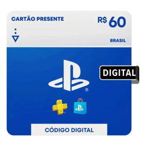 Cartão Presente Playstation Store Brasil - R$ 60