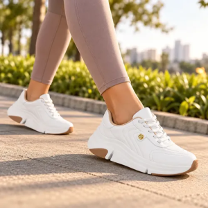 Tênis Feminino Modare Ortopédico Chunky Casual Confortável Branco 34,0 Br