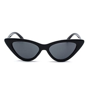 Óculos Sol Feminino Gato Cat Eye Gatinho Luxo Preto Retro