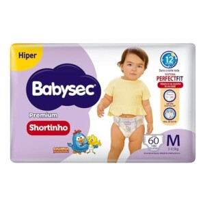 Fralda Babysec Premium Shortinho M 60 unidades