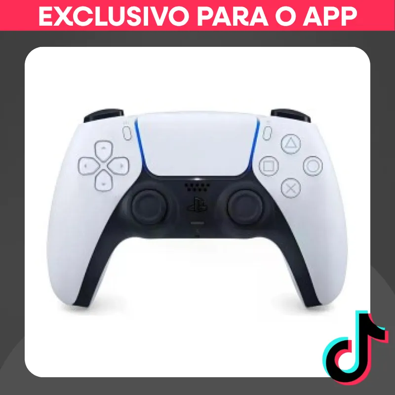 CONTROLE SEM FIO PS5 DUALSENSE BRANCO