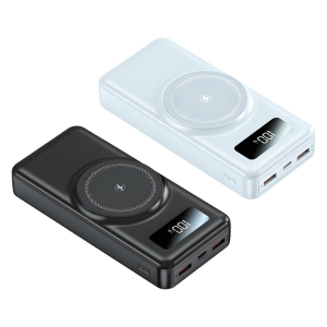 Carregador Portátil 20000mAh ANJGG Powerbank com Fio e Indução