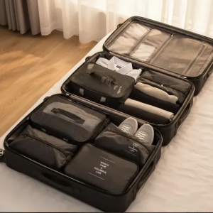 Organizador De Mala Para Viagem Kit 7 Peças Completo