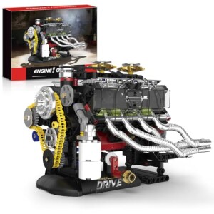 Blocos de Montar Construção de Motor V8 Modelo Brinquedos (695 Peças)