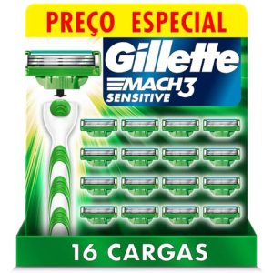 Carga Gillette Mach3 Sensitive 16 unidades