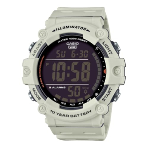 Casio Iluminador Série AE1500WH | Bateria de 10 anos | Retroiluminação LED | 5 alarmes | Cronômetro de 1100 segundo