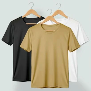 Kit 3 Camisetas Masculina Básica Lisa Algodão Fio 30.1 Gola Careca Combo 3 Camisas Premium Confortáv