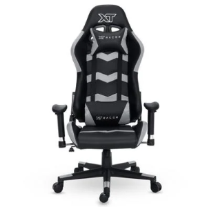 Cadeira Gamer XT Racer Speed Series Até 120kg Com Almofadas Reclinável Descanso de Braço 2D Preto e Cinza - XTS130
