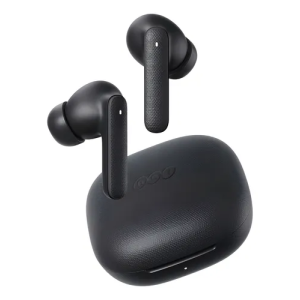 Fone de Ouvido QCY Buds T43 ENC Bluetooth 5.3, IPX4, 35H de Reprodução, Drivers de 10mm, Cor Preto