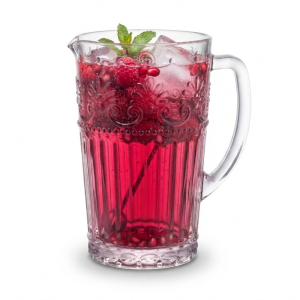 Jarra Wolff Mauve 750ml de Cristal Lapidado com Design Clássico para a Mesa Posta Ideal para Água Suco e Bebidas Gelad