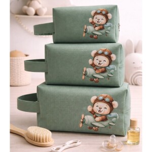 3 Bolsas Necessaire Organizador de Maternidade (Diversas Estampas)
