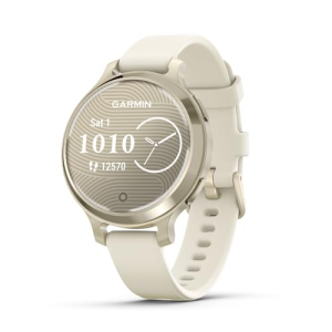 Garmin Relógio Lily 2 Active Lunar Gold com Branco 38mm com Monitor de Atividades