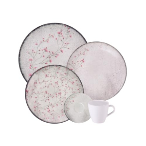 Tramontina Aparelho de Jantar Floralis em Porcelana Decorada 20 Peças