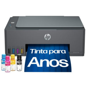 Impressora Multifuncional HP Smart Tank 589 Tanque de Tinta Colorida Wi-Fi USB - Alta Economia -Copiadora e Scanner (5D